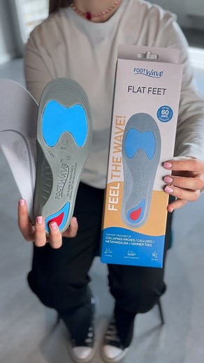 Say goodbye to flat feet pain! 👣✨ FootWave™ Dynamic Orthotic Insoles for Flat Feet naturally restore your arch and bring comfort back to every step. What makes them special? 💪 👣 Lift and support your arch 👣 Stabilize your feet 👣 Improve walking biomechanics 👣 Reduce pain & prevent overload Step lighter. Move freer. Feel the difference. 🚶‍♀️💫 👉 Discover more at www.footwave.com | FootWave - dynamic insoles & customizable orthotics