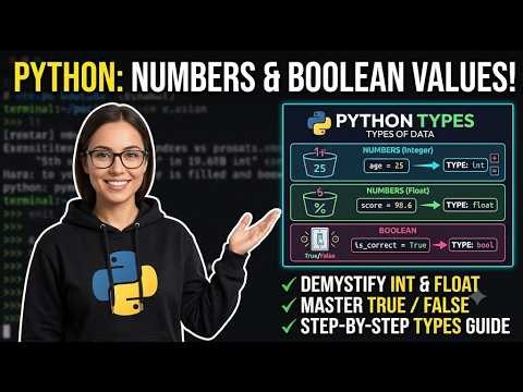 Python - Types of Data - Numbers and Boolean Values