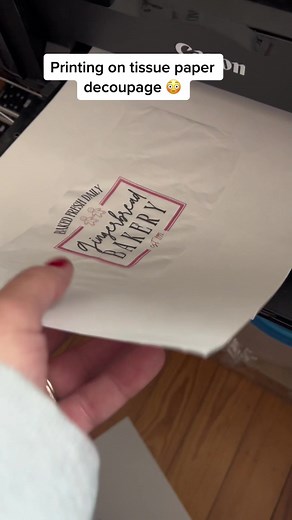 Printing on tissue paper! No special printer needed! #tissuedecoupage. #decoupagepaper #diy_craft #christmasdecoupage #gingerbreaddecorations #gingerbreadtieredtraydecor #digitaldownloadcreator