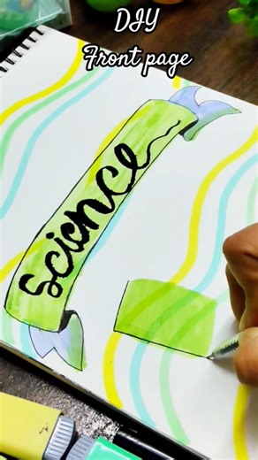 Science Front Page Designs🧪✨ #ytshorts #shorts #MonikaCalligraphy