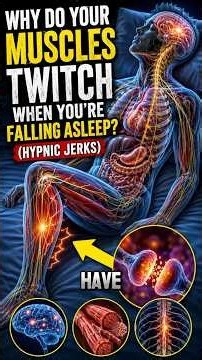 Why do you twitch right before sleep? ⚡ #sleepscience #humanbody #shorts