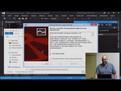 Working with the WiX Toolset — SVNUG Presentation 31