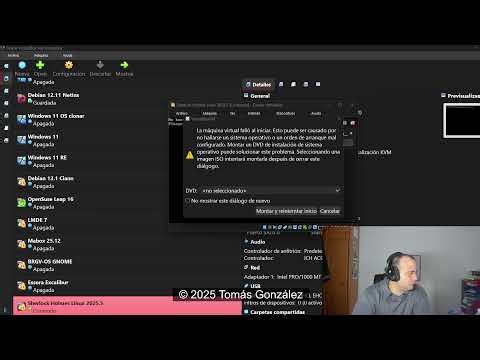 Sherlock Linux 2025.05 (amd64) en Directo: primera impresión, instalación y pruebas en VM