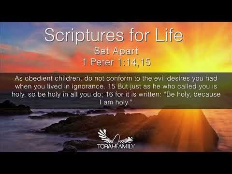 Scriptures for Life | Set Apart