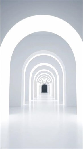 A Corridor with No End. ⚪🏛️ #Dreamcore