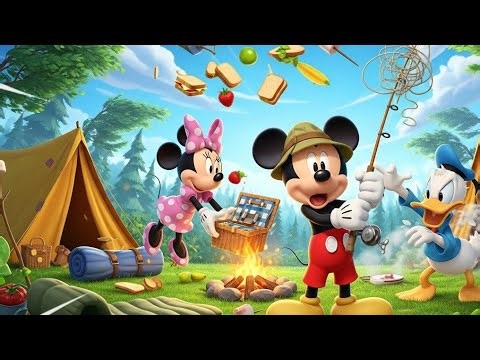 🎒 Mickey Mouse and Friends Camping Chaos Adventure | Funny Forest Camping Disaster