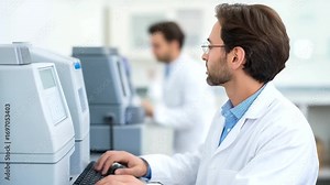 Clinical chemistry analysts operate mass spectrometry systems for drug testing and toxicology screening analyzing therapeutic drug levels and detecting substance abuse markers