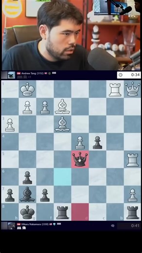 GM Hikaru Nakamura Plays BRILLIANT Counter Attack Against GM Andrew Tang! #hikarunakamura #chess #Chessgame #chesstactics | Daily Dose Of Chess