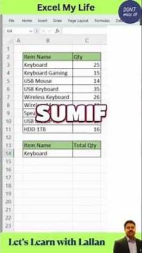 NEW SUMIF Trick in Excel You Must Know! | Faster & Smarter Method Explained #excel #sumif #viral