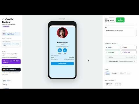 vCard walkthrough - 2. Basic Editing