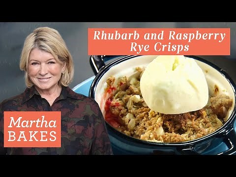 Martha Stewart's Rhubarb and Raspberry Rye Crisps | Martha Bakes Recipes | Martha Stewart