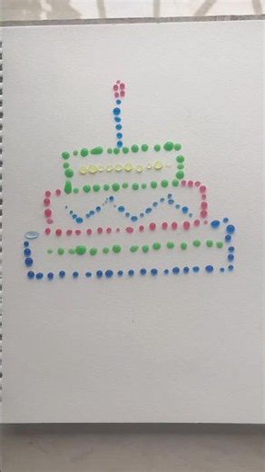 DIY Birthday Cake 🎂🌈 #shorts #easycraft #craftideas #DIY #forkids