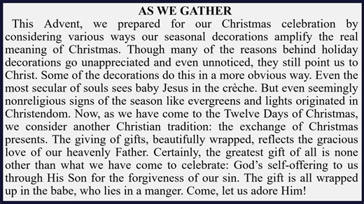 Hope Lutheran Church Twin Lakes, WI Worship Service with Reverend Dr. Timothy Oswald | Hope Lutheran Church, Twin Lakes, WI