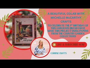 Crafting with Michelle McCarthy Crafts paper pads - a very special 1st anniversary collaboration
