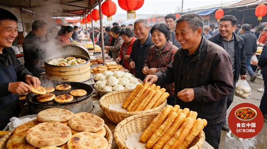 在中国北方集市中穿行，品味那些令人怀念的温情时光！