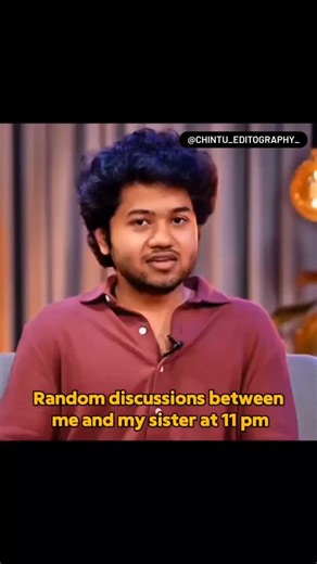 🅲🅷🅸🅽🆃🆄_🅿🅰🆃🅴🅻 on Instagram: "Random discussions between me and my sister at 11 pm"