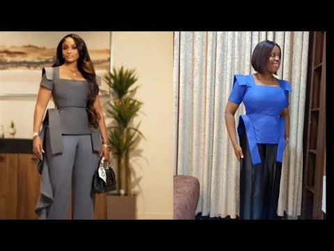 How to Sew a Square Neckline Peplum Blouse with Side Flaps | DIY Sewing Tutorial