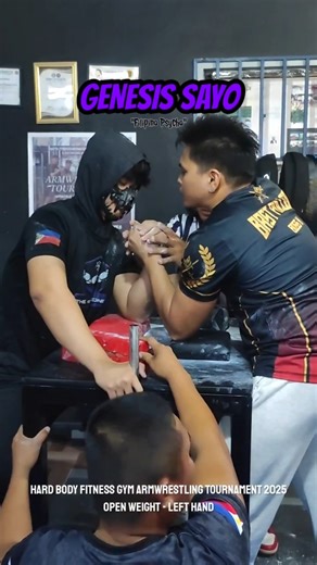 Genesis Sayo Highlights | Hard Body Fitness Gym Armwrestling Tournament 2025 - Open Weight Left Hand