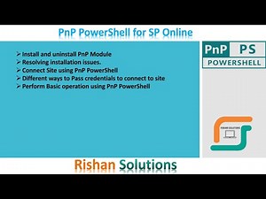 PnP Power Shell for SharePoint online | Install and uninstall | resolve installation issues