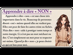 Learning to say “no”🌿| Apprendre à dire « non » | Learn French with Simple Story