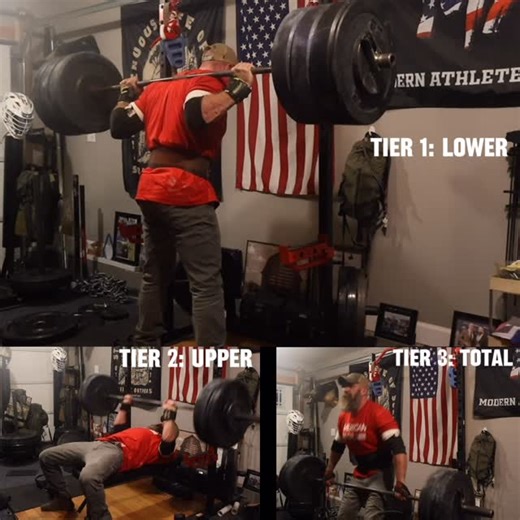 MASS | Elite Human Performance on Instagram: "The Tier System is the structure we use to organize training days. You can think of it as a system of rotating movement categories. In this video Jimmy is performing: 1️⃣ Tier 1 (Max Effort): Lower Body 2️⃣ Tier 2 (Dynamic Effort or S-End): Upper Body 3️⃣ Tier 3 (Rep Effort): Total Body - typically a clean, hinge, or a lot of the times when we program, a strongman or carry movement The next training session these movement categories would simply rota