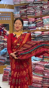 5.5K views · 1.3K reactions | Rs.1250/- Dhoti Sari Only Mother’s Day Special Dola Silk Sari With Blouse #9818295381 #hamrofashion #onlineshopping #onlineshop #hamrofashionwear #deliveryavailableworldwide #sari #foryou #handworksari #simplesari #partywearsari #saree #kurtha #onlinestore #bridalcollection #silksari #dupttasilksari #jodasari #dolasari | Hamro Fashion Wear | Facebook