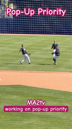 Pop-Up Priority⚾️ In spring training the pros work on the basics. #Baseball #Yankees.