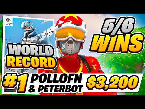1ST PLACE DUO CASH CUP FINALS $3,200 (5/6 WINS) - WORLD RECORD 🏆 w/ ‪@PeterbotFN‬ | Pollo