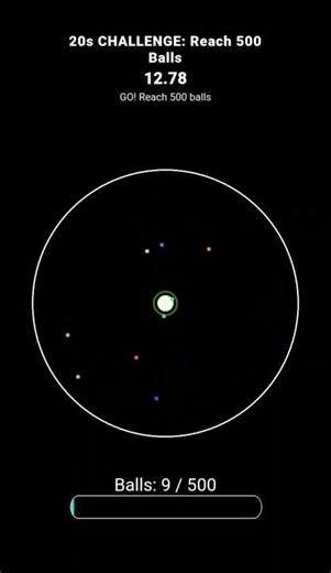 Can You Reach 500 Balls in 20 Seconds? 😳 Physics Challenge!