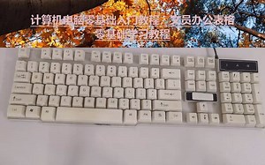 成人快速学习电脑办公，认识键盘，新人键盘指法练习