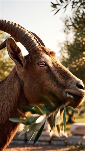 ASMR of the Gods: A Greek Goat's Divine Crunch! 🐐 (+ Real Goat Sound!)