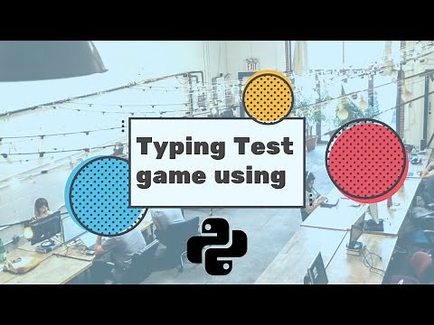 Typing Test Game Using Python