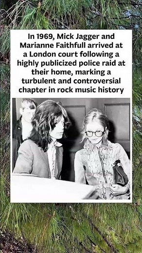 Mick Jagger and Marianne Faithfull’s 1969 Court Appearance 🏛️