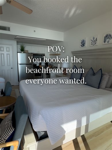 POV: You just snagged the beachfront room everyone’s been dreaming of 🌊☀️ Wake up to the soothing sounds of the Gulf, sip your morning coffee with sand at your feet, and live that ultimate Panama City Beach escape. Don’t just vacation, experience beachfront luxury made for memories. 💙 Book your stay with Aqua Pearl Escapes Use code SPRING5 when booking direct for exclusive savings. 🔗 Direct: https://www.aquapearlescapes.com/ 🏠 Airbnb: https://www.airbnb.com/users/profile/1463063246545178452?