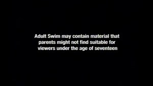 (UBERDUCK SHORTS) Adult Swim Parental Advisory Warning (2006-2008) Uberduck edition