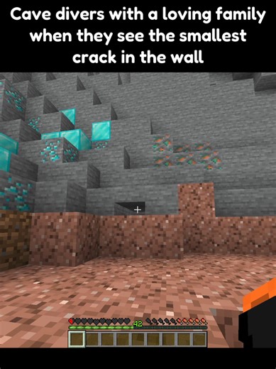 Looks perfect for cave diving #minecraft #minecraftmemes #funny