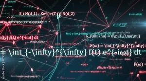 Abstract Algebra Equations Particle System Visualization