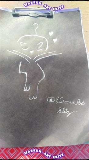 Cat Sketch With Pencil 😻✏️ Cat Art On Black Page 👌📄😼