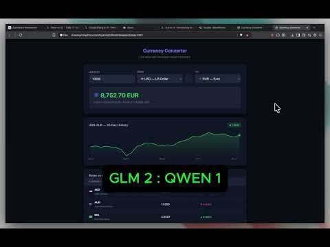 GLM 5.1 vs Qwen 3.6 Pro Live Coding Battle