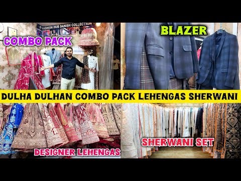 Dulha Dulhan Combo pack Lehengas Sherwani All items wedding Collection Dc Fashion Hub