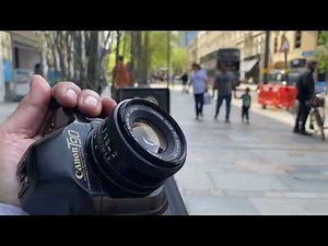 Canon T90 film slr camera film testing