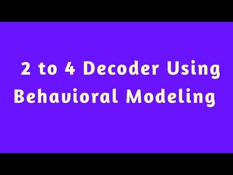 || 2 to 4 Decoder Using Behavioral Modeling in Telugu || Verilog code || HDL || diploma || ECE ||
