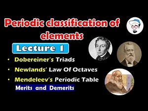Dobereiner's triads, Newlands' Law of Octaves, Mendeleev's Periodic Table || SSC, Class 10