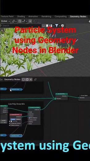 Distribute Particles using Geometry Nodes in Blender #Blender #blendertutorial #tutorial