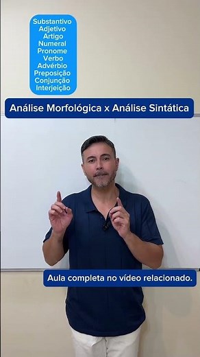 How to differentiate morphological analysis and syntactic analysis #grammar #portuguesetips #port...