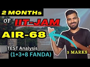 2 Months of IIT-JAM 2024 || Test Day Strategy for IIT-JAM Aspirants