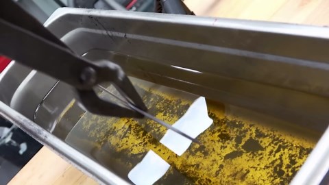 Old Knife to Masterpiece – Full Restoration with Purpleheart Handle and Violet Epoxy Liner