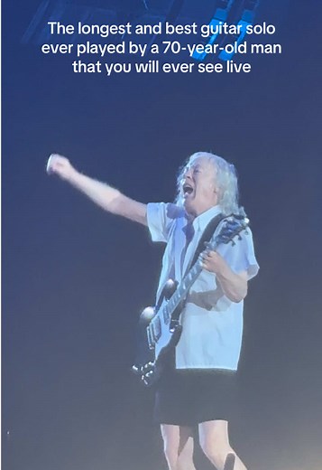 Angus Young's Epic Guitar Solo Performance