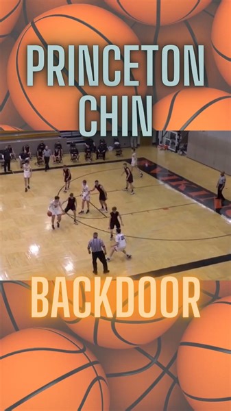 One of the many backdoors out of the Princeton offense. The Princeton Chin is an easy continuity to teach, but hard to master. It features a variety of options to take advantage of teams that want to deny or play in the gaps on offense. The back screens loosen up the defense, and the top flare allows for three-pointers, drives, two man games, and high low action. The gap drive off the top flare is always tough to defend for gap defenses - recovering on the flare into an immediate double gap driv