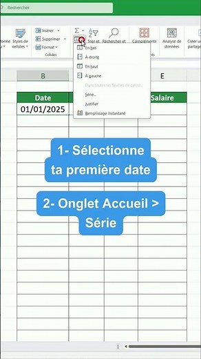 Ecrire toutes les dates de l’année rapidement | Astuce Excel